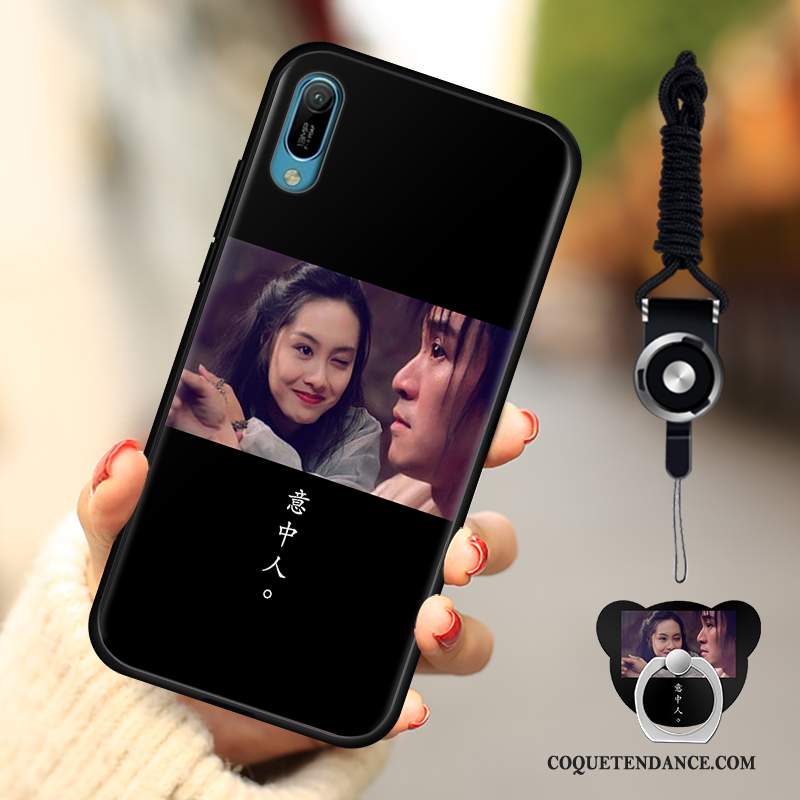 Huawei Y6 2019 Coque Fluide Doux Incassable Mode Dessin Animé De Téléphone