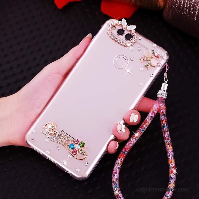 Huawei Y6 Pro 2017 Coque Fluide Doux Protection Ornements Suspendus Étui Incassable