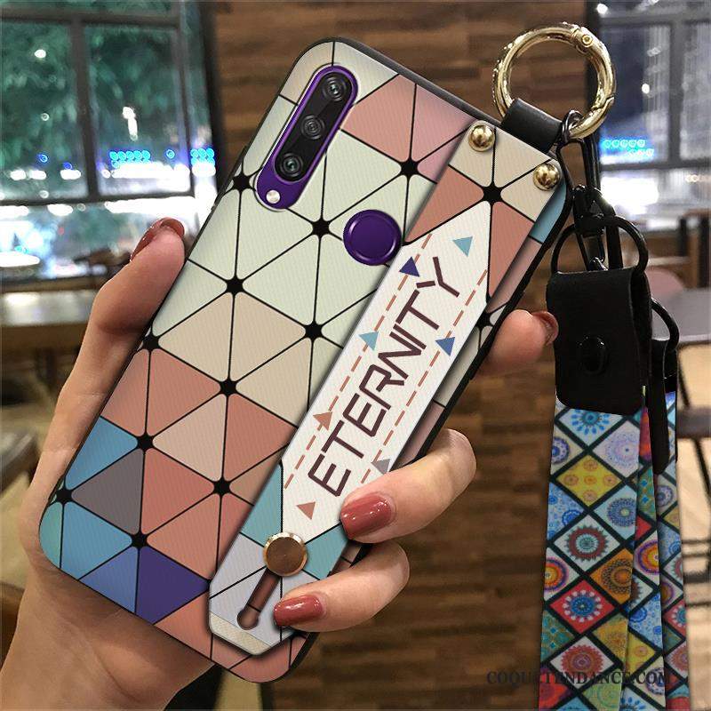 Huawei Y6p Coque Étui De Téléphone Style Chinois Tendance Rose