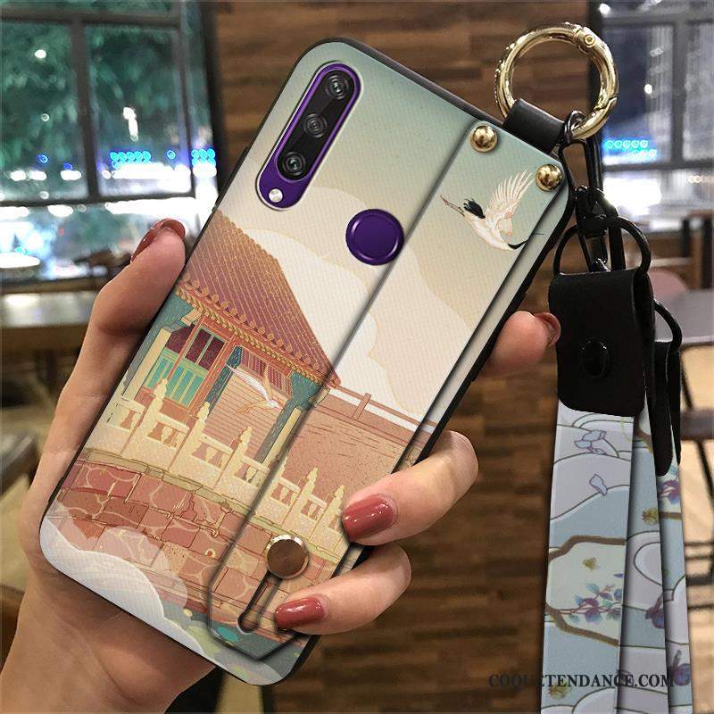 Huawei Y6p Coque Étui De Téléphone Style Chinois Tendance Rose