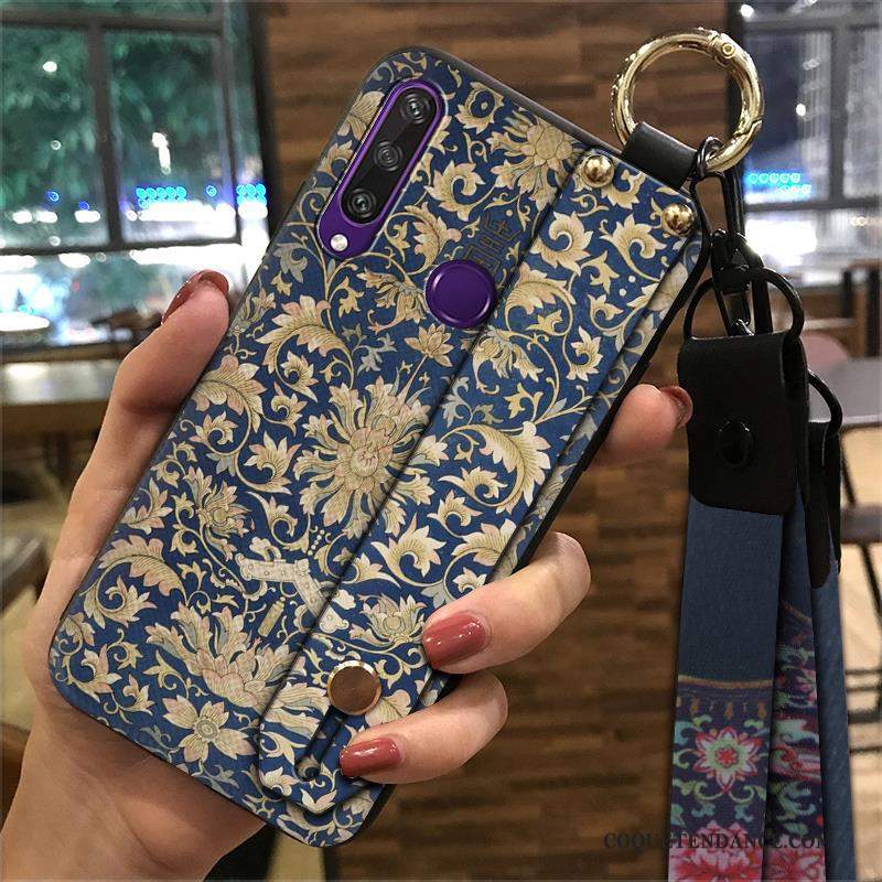 Huawei Y6p Coque Étui De Téléphone Style Chinois Tendance Rose