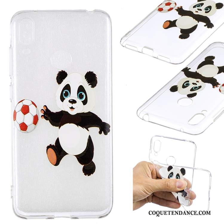 Huawei Y7 2019 Coque Blanc Protection Étui Tendance Incassable