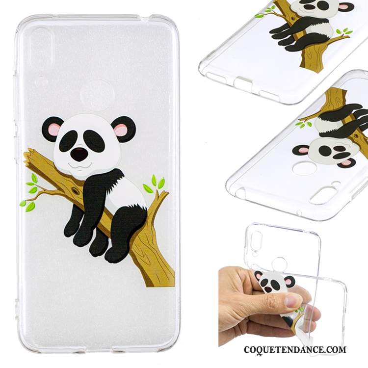 Huawei Y7 2019 Coque Blanc Protection Étui Tendance Incassable