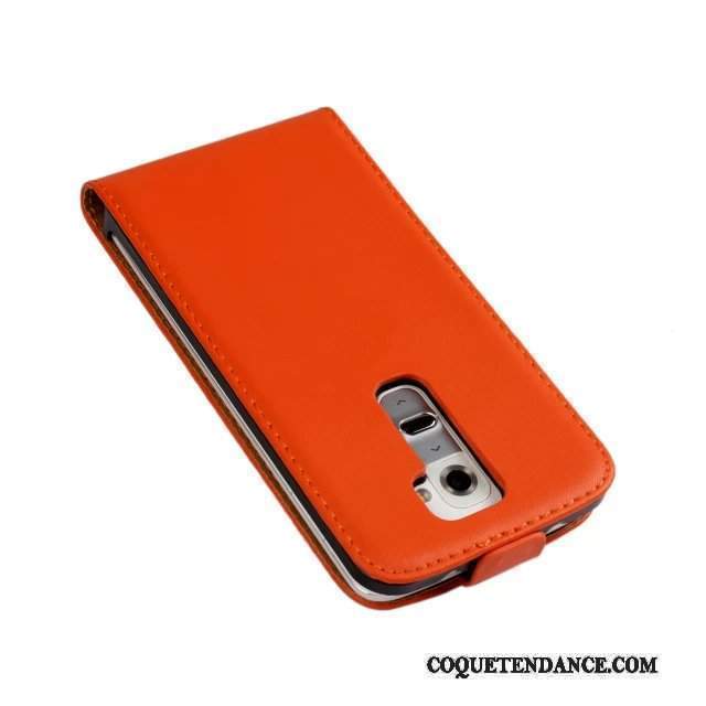 Lg G2 Coque Protection Étui En Cuir De Téléphone Vert Cuir Véritable