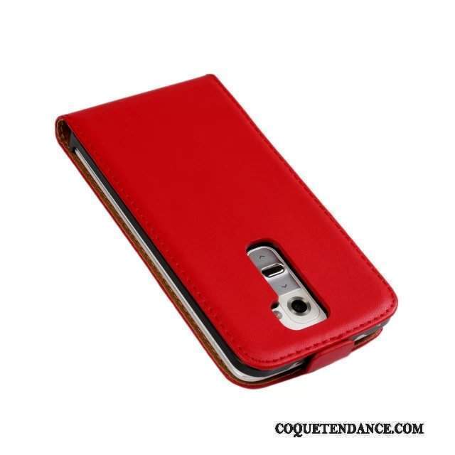 Lg G2 Coque Protection Étui En Cuir De Téléphone Vert Cuir Véritable