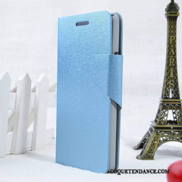 Lg G2 Coque Étui En Cuir De Téléphone Protection Bleu