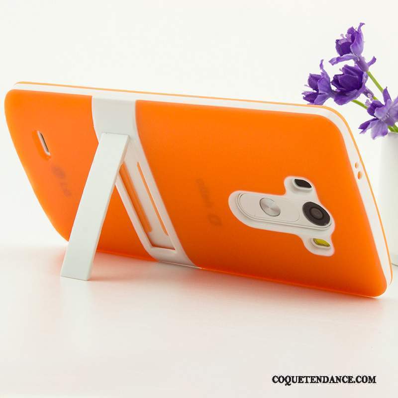 Lg G3 Coque Très Mince Tendance Orange Support