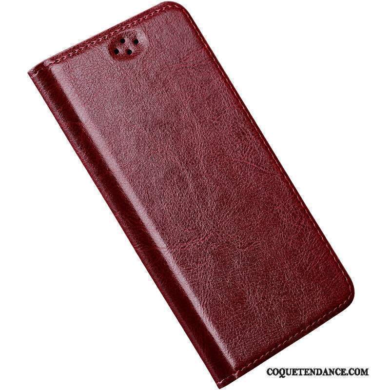 Lg G4 Coque Clamshell Étui Protection Incassable Cuir Véritable