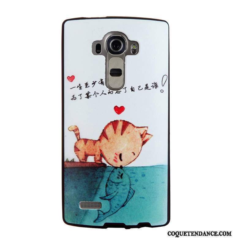 Lg G4 Coque Gaufrage Étui Dessin Animé Protection Tendance