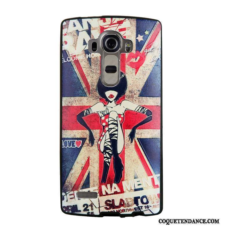 Lg G4 Coque Gaufrage Étui Dessin Animé Protection Tendance