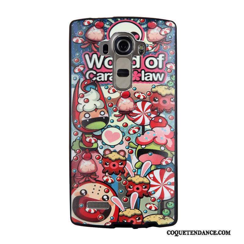 Lg G4 Coque Gaufrage Étui Dessin Animé Protection Tendance