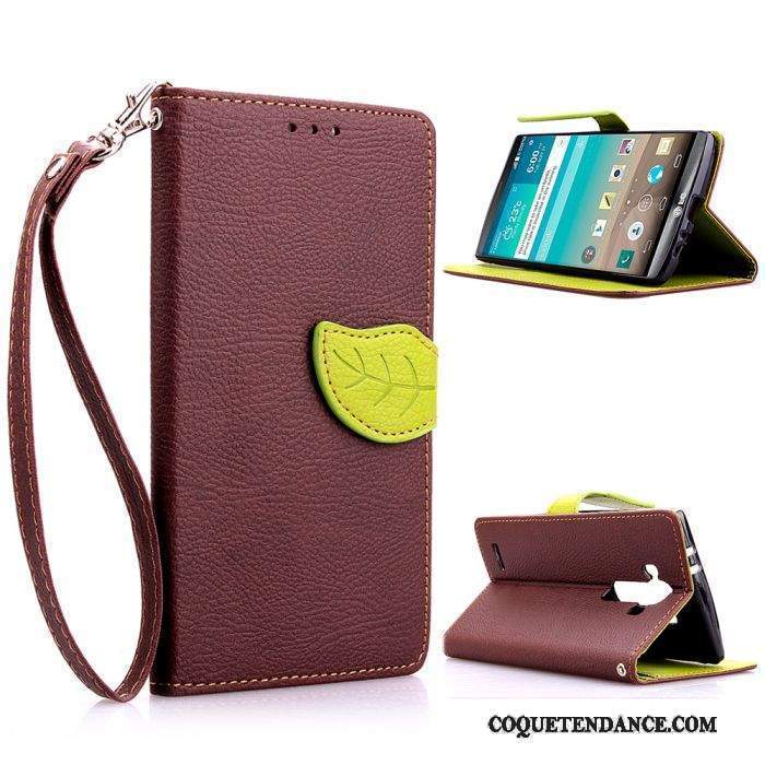 Lg G4 Coque Protection De Téléphone Étui En Cuir Portefeuille Incassable