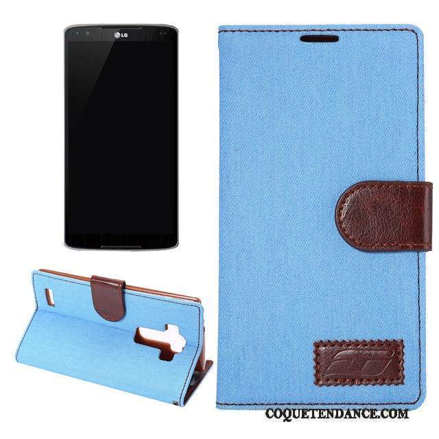 Lg G4 Coque Étui En Cuir Tissu Protection De Téléphone