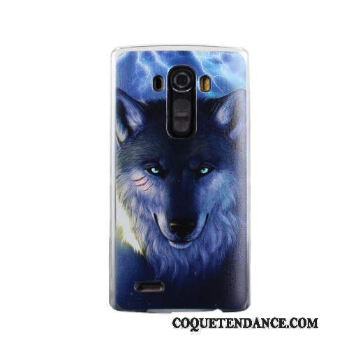 Lg G4 Coque Étui Protection Difficile De Téléphone Bleu