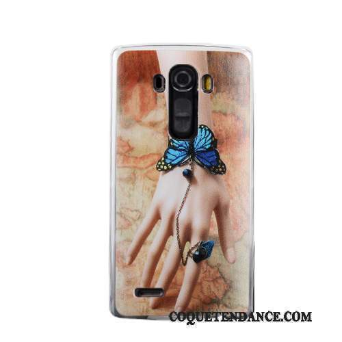 Lg G4 Coque Étui Protection Difficile De Téléphone Bleu