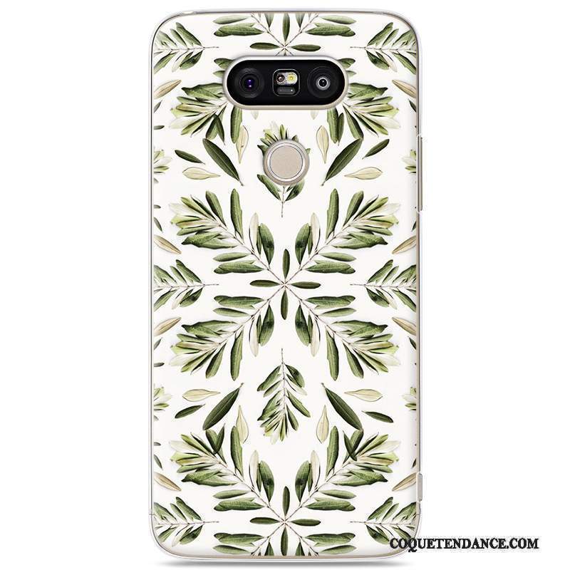 Lg G5 Coque Dessin Animé Vert Protection Étui