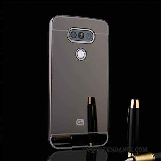 Lg G5 Coque Or Rose Border De Téléphone Couvercle Arrière