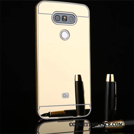 Lg G5 Coque Or Rose Border De Téléphone Couvercle Arrière