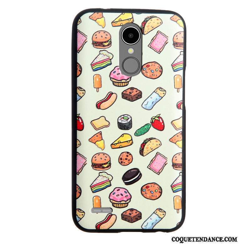 Lg K10 2017 Coque Business Dessin Animé Gaufrage Multicolore Fluide Doux