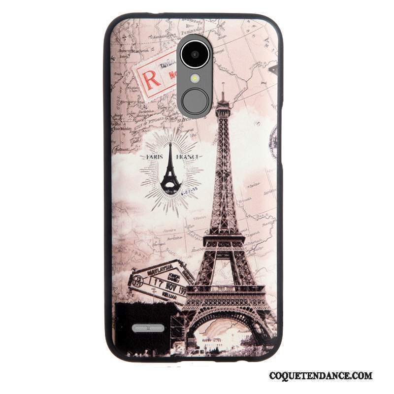 Lg K10 2017 Coque Business Dessin Animé Gaufrage Multicolore Fluide Doux