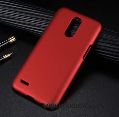 Lg K10 2017 Coque Rouge Difficile Protection Étui Délavé En Daim