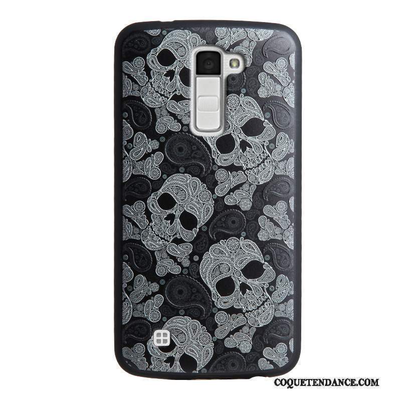 Lg K10 Coque Protection Silicone Multicolore Gaufrage Étui