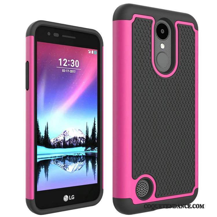 Lg K4 2017 Coque Protection Violet Modèle Fleurie De Téléphone