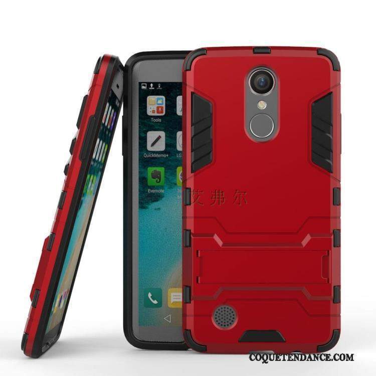 Lg K8 2017 Coque Incassable Protection Rouge Étui