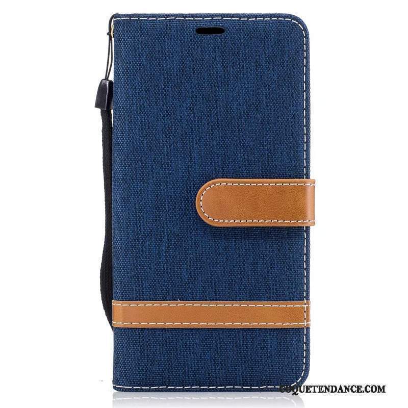 Lg K8 Coque Étui Étui En Cuir Protection En Denim