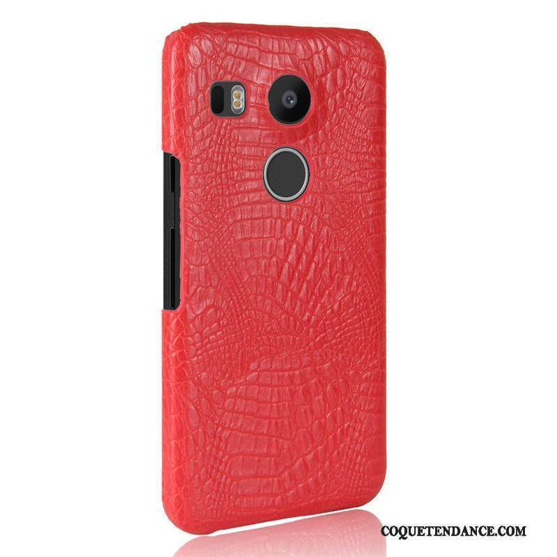 Lg Nexus 5x Coque Cuir Difficile Crocodile Modèle Protection