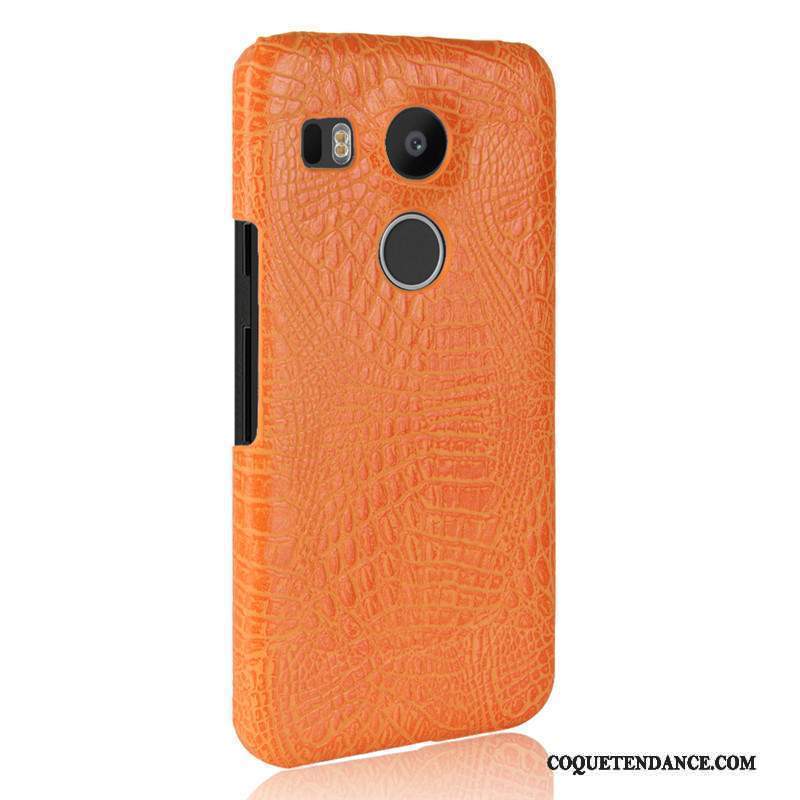 Lg Nexus 5x Coque Cuir Difficile Crocodile Modèle Protection