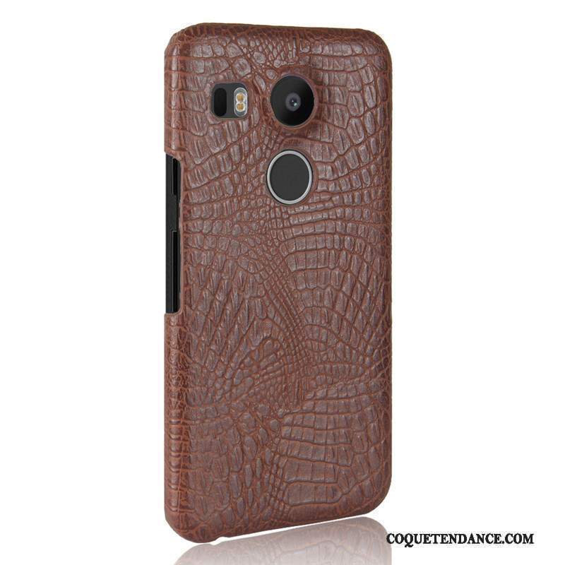 Lg Nexus 5x Coque Cuir Difficile Crocodile Modèle Protection