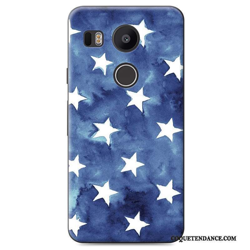 Lg Nexus 5x Coque Étui Incassable Difficile Bleu