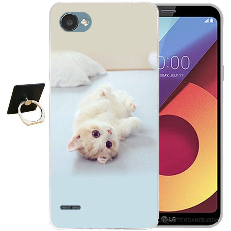 Lg Q6 Coque Silicone Protection Dessin Animé Tout Compris Bleu Clair