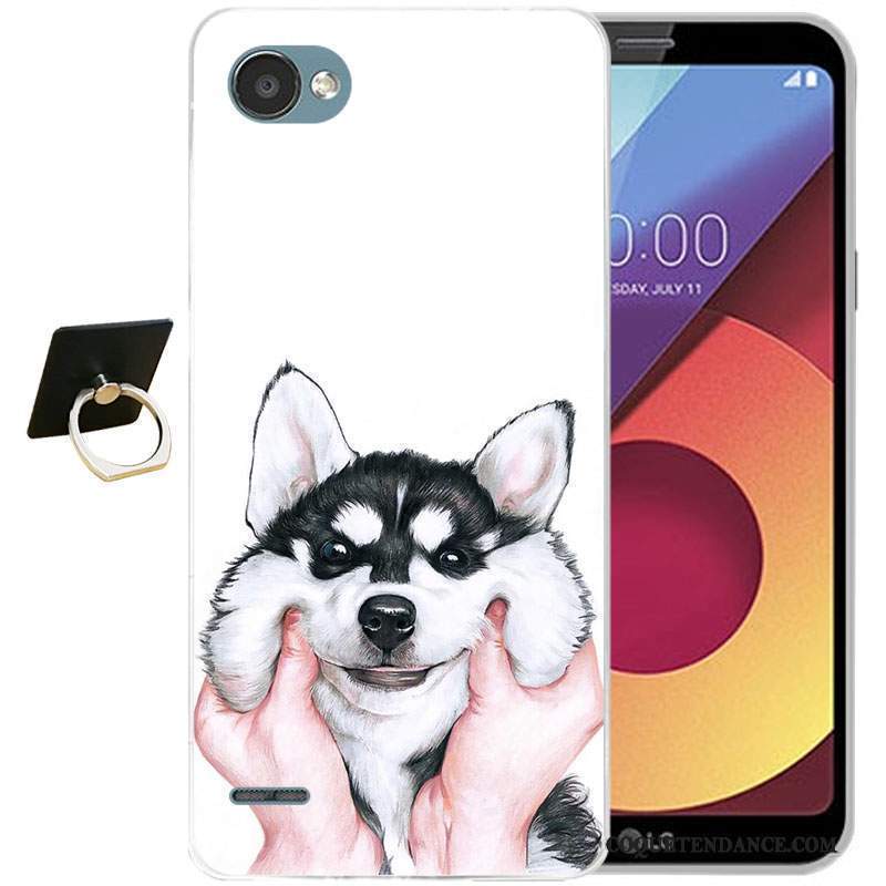 Lg Q6 Coque Silicone Protection Dessin Animé Tout Compris Bleu Clair