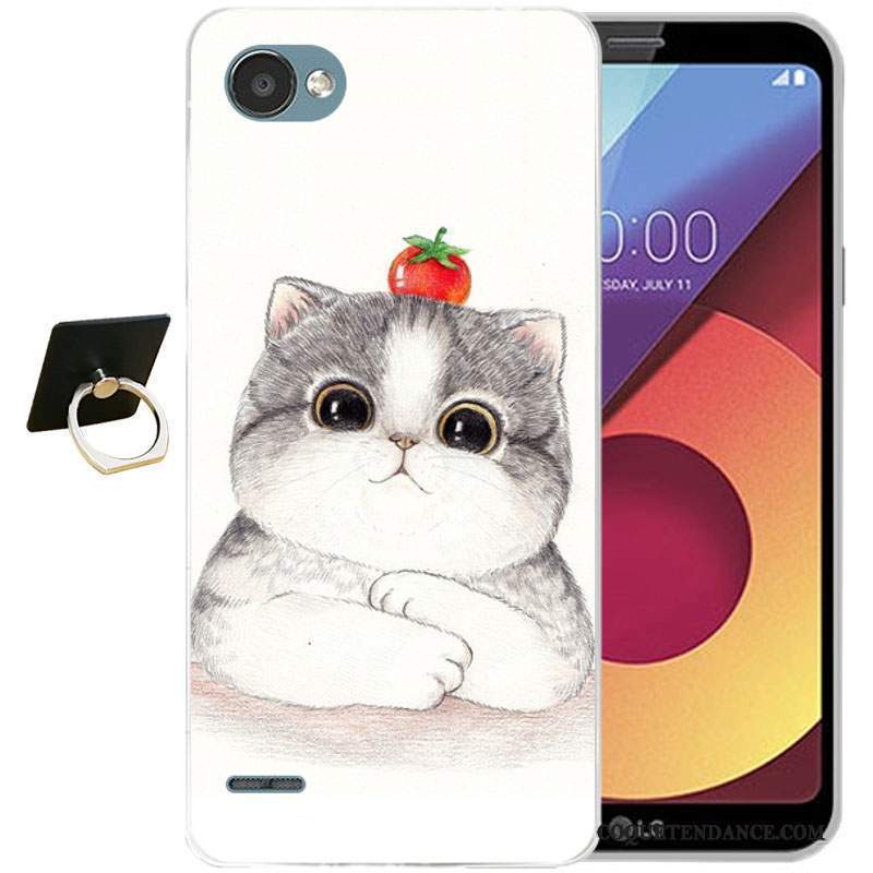 Lg Q6 Coque Silicone Protection Dessin Animé Tout Compris Bleu Clair