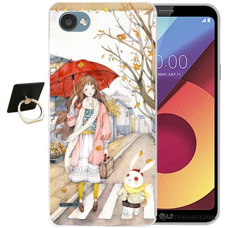 Lg Q6 Coque Silicone Protection Dessin Animé Tout Compris Bleu Clair