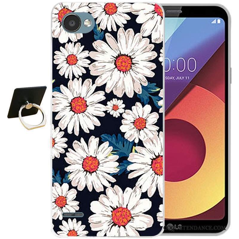 Lg Q6 Coque Silicone Protection Dessin Animé Tout Compris Bleu Clair