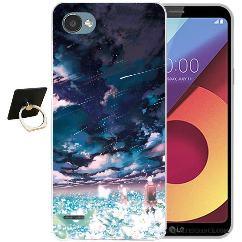 Lg Q6 Coque Silicone Protection Dessin Animé Tout Compris Bleu Clair