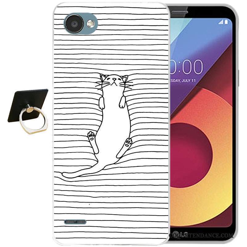 Lg Q6 Coque Silicone Protection Dessin Animé Tout Compris Bleu Clair