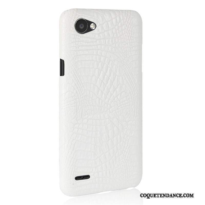 Lg Q6 Coque Tendance Cuir Silicone Étui Crocodile Modèle