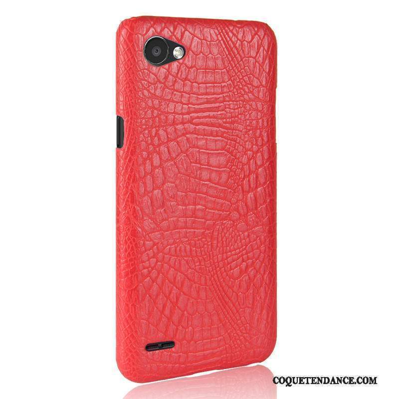 Lg Q6 Coque Tendance Cuir Silicone Étui Crocodile Modèle