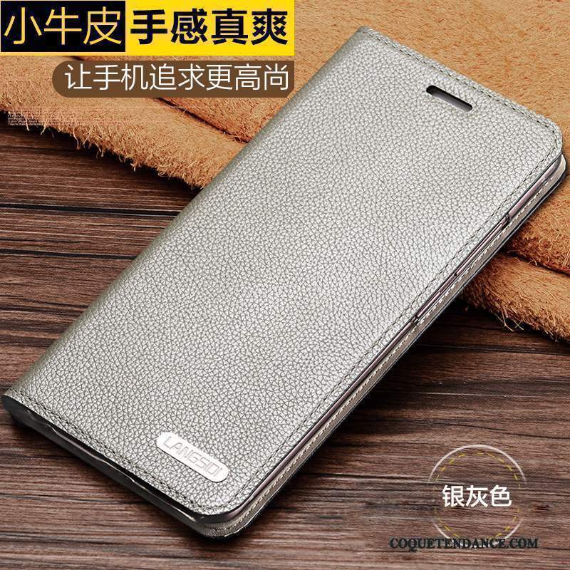 Lg V20 Coque Peau Douce Cuir Véritable Incassable Clamshell