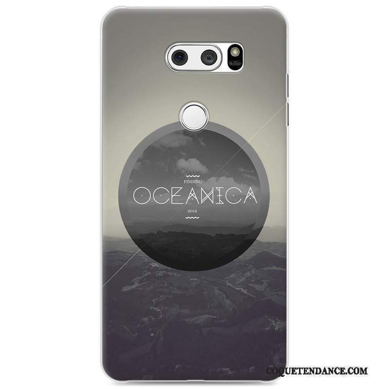 Lg V30 Coque Dessin Animé Protection Vert Simple De Téléphone