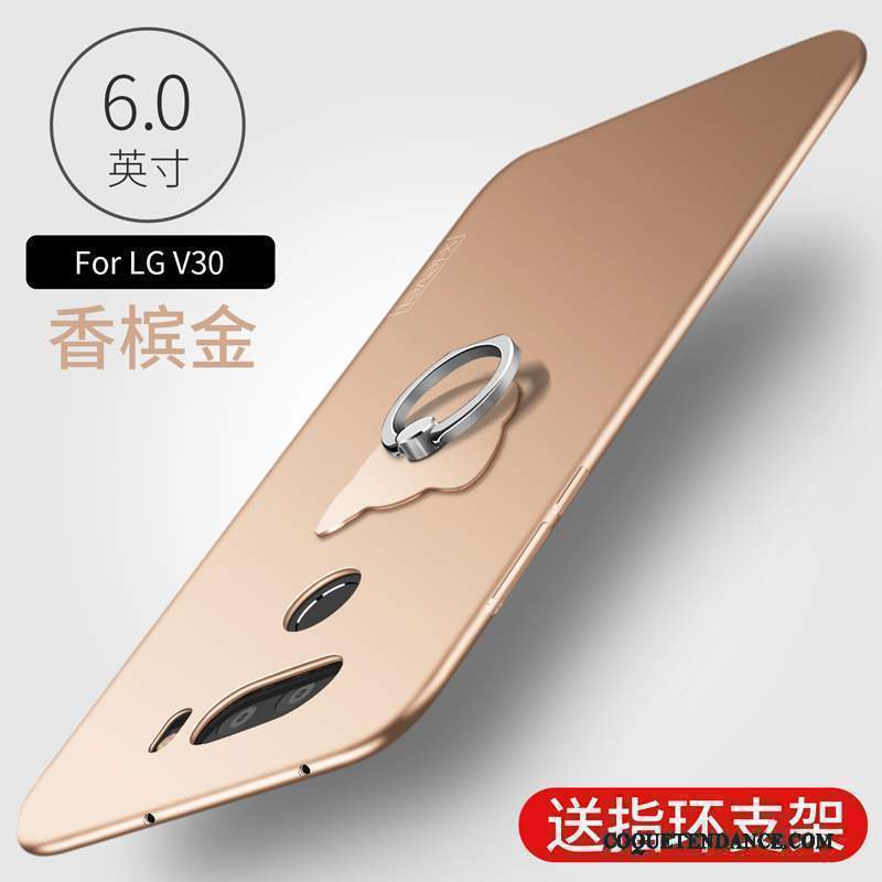 Lg V30 Coque Fluide Doux Incassable Étui Noir Protection