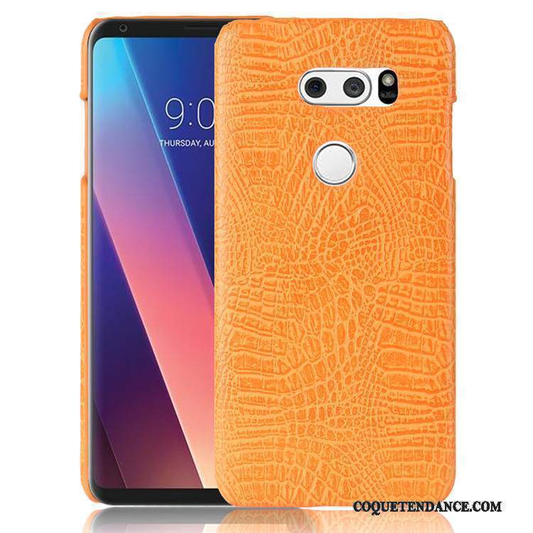 Lg V30 Coque Incassable Rose Vintage Protection De Téléphone