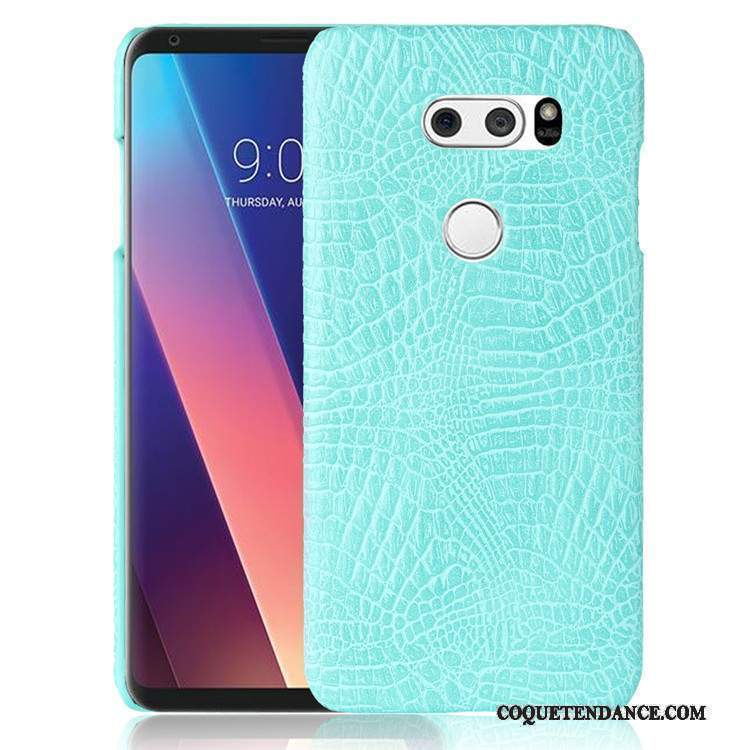 Lg V30 Coque Incassable Rose Vintage Protection De Téléphone