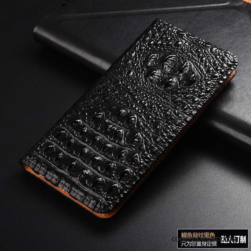 Lg V30 Coque Multicolore Cuir Véritable Protection De Téléphone Étui