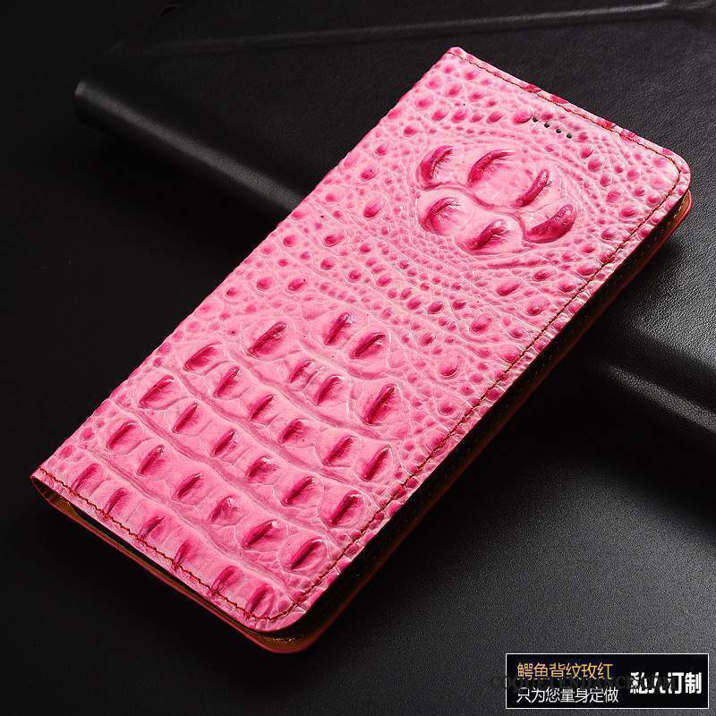 Lg V30 Coque Multicolore Cuir Véritable Protection De Téléphone Étui