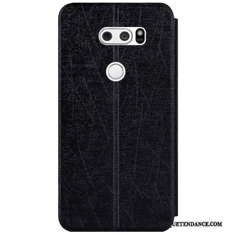 Lg V30 Coque Tout Compris De Téléphone Étui En Cuir Protection Support